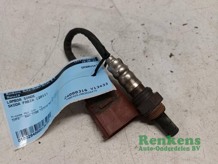 Usados Sonda Lambda Skoda Fabia II (5J) 1.2i Precio € 20,00 Norma de margen ofrecido por Renkens Auto-Onderdelen B.V.