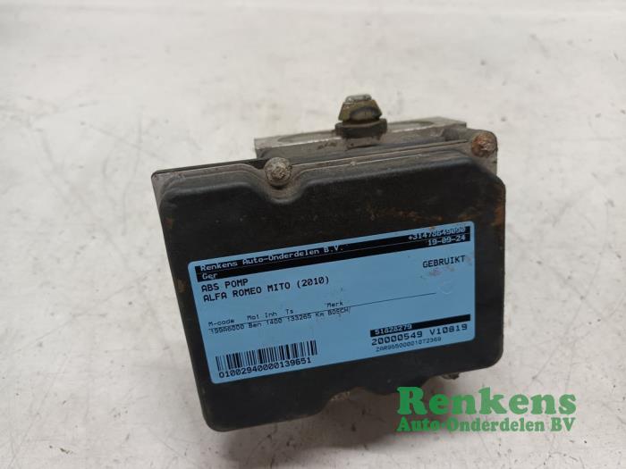Gebrauchte ABS Pumpe Alfa Romeo MiTo (955) 1.4 16V Preis € 60,00 Margenregelung angeboten von Renkens Auto-Onderdelen B.V.