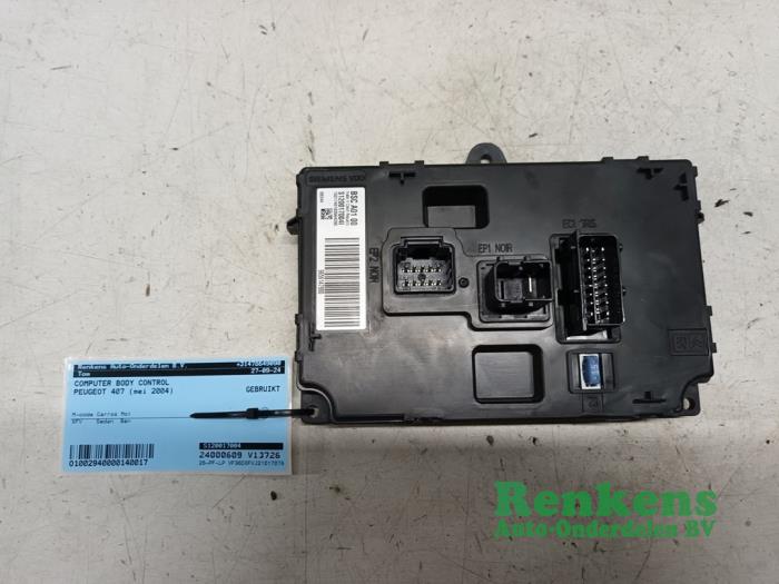 Used Body control computer Peugeot 407 (6D) 3.0 V6 24V VVT Price € 65,00 Margin scheme offered by Renkens Auto-Onderdelen B.V.