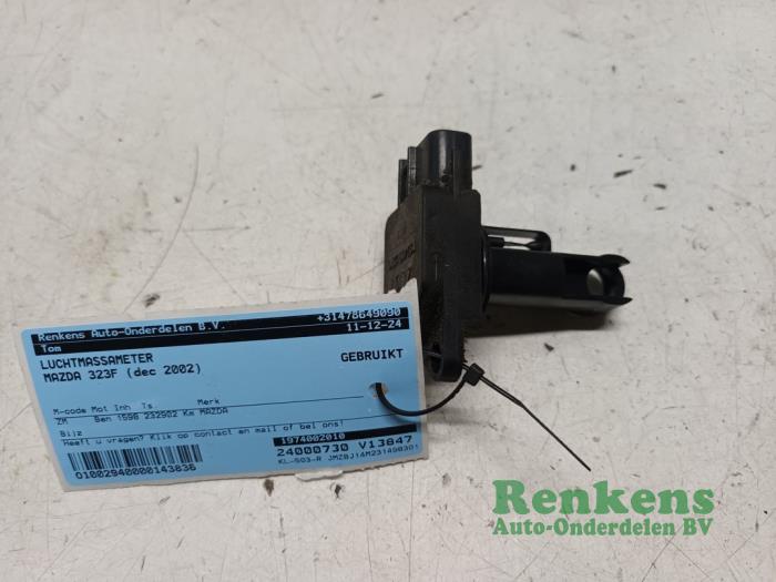 Gebrauchte Luftmassenmesser Mazda 323 Fastbreak (BJ14) 1.6 16V Preis € 20,00 Margenregelung angeboten von Renkens Auto-Onderdelen B.V.