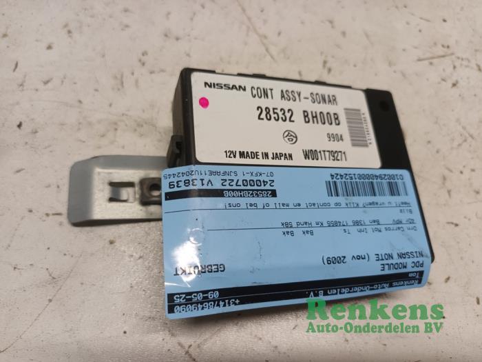 Usados Módulo PDC Nissan Note (E11) 1.4 16V Precio € 35,00 Norma de margen ofrecido por Renkens Auto-Onderdelen B.V.