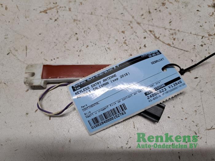 Używane Keyless Entry-Antena Renault Talisman (RFDL) 1.5 dCi 110 Cena € 20,00 Procedura marży oferowane przez Renkens Auto-Onderdelen B.V.
