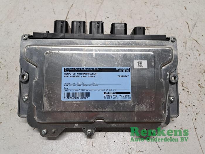 Engine management computer BMW 4 serie Gran Coupe (F36), 2014 / 2021 418i 1.5 TwinPower Turbo 12V, Liftback, 2-dr, Petrol, 1.499cc, 100kW (136pk), RWD, B38B15A, 2015-07 / 2020-12, 4D11; 4D12; 4H11; 4H12 (Used)