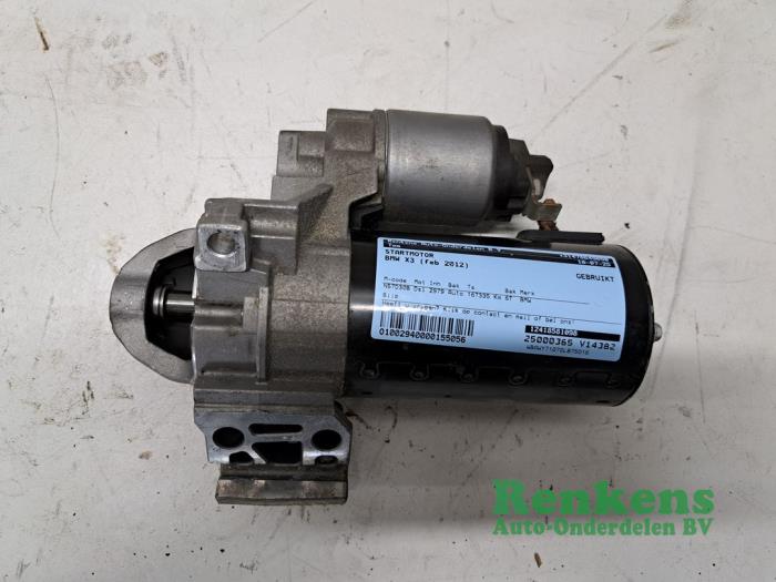 Gebrauchte Anlasser BMW X3 (F25) xDrive35d 24V Preis € 40,00 Margenregelung angeboten von Renkens Auto-Onderdelen B.V.