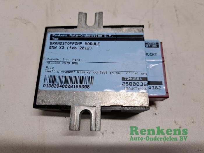 Usagé Module pompe carburant BMW X3 (F25) xDrive35d 24V Prix € 35,00 Règlement à la marge proposé par Renkens Auto-Onderdelen B.V.