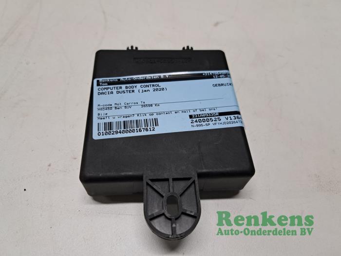 Używane Sterownik Body Control Dacia Duster (SR) 1.0 TCE 12V Cena € 85,00 Procedura marży oferowane przez Renkens Auto-Onderdelen B.V.