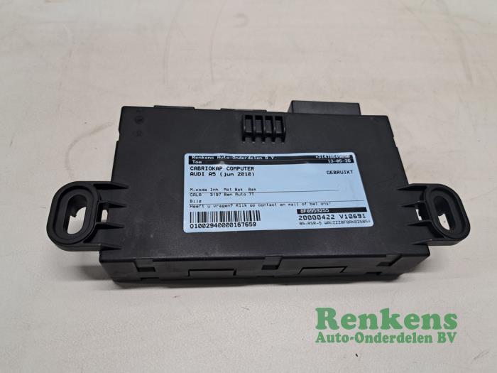 Usagé Ordinateur toit escamotable Audi A5 Cabrio (8F7) 3.2 FSI V6 24V Prix sur demande proposé par Renkens Auto-Onderdelen B.V.