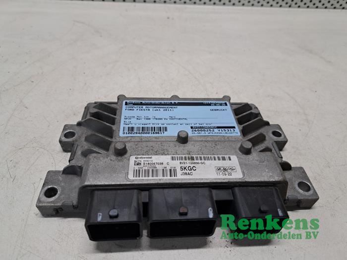 Used Engine management computer Ford Fiesta 6 (JA8) 1.4 16V Price € 60,00 Margin scheme offered by Renkens Auto-Onderdelen B.V.