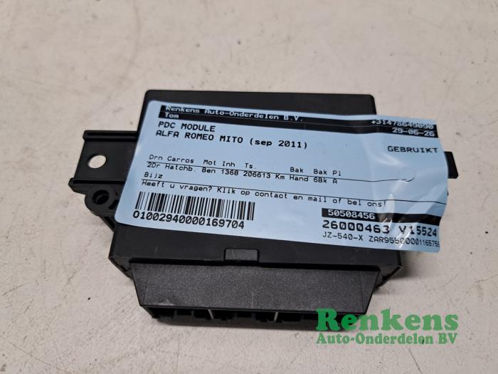 Usados Módulo PDC Alfa Romeo MiTo (955) 1.4 Multi Air 16V Precio € 30,00 Norma de margen ofrecido por Renkens Auto-Onderdelen B.V.
