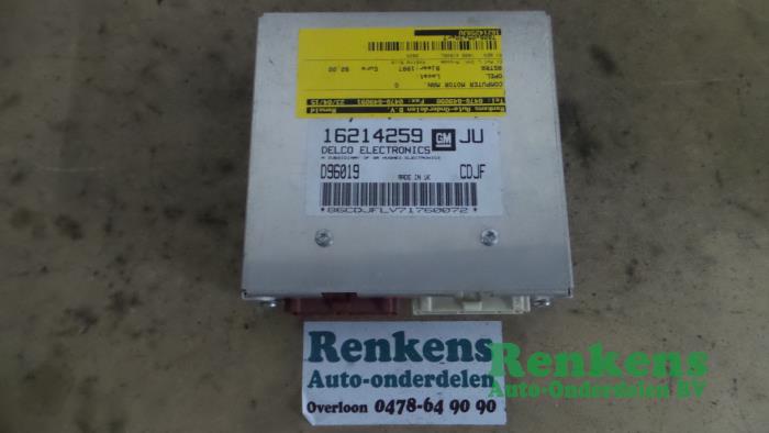 Used Engine management computer Opel Astra F (53/54/58/59) 1.6i 16V Price € 60,00 Margin scheme offered by Renkens Auto-Onderdelen B.V.