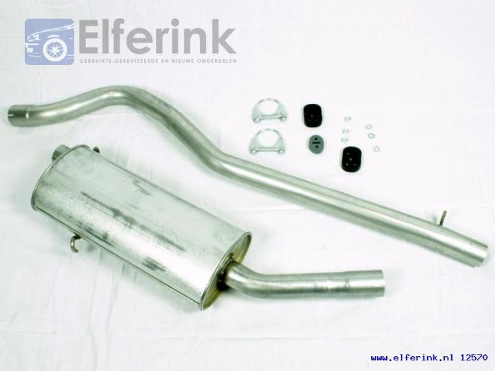Exhaust rear silencer from a Saab 900 1989