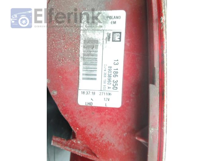 Taillight, left from a Opel Corsa D 1.2 16V 2007