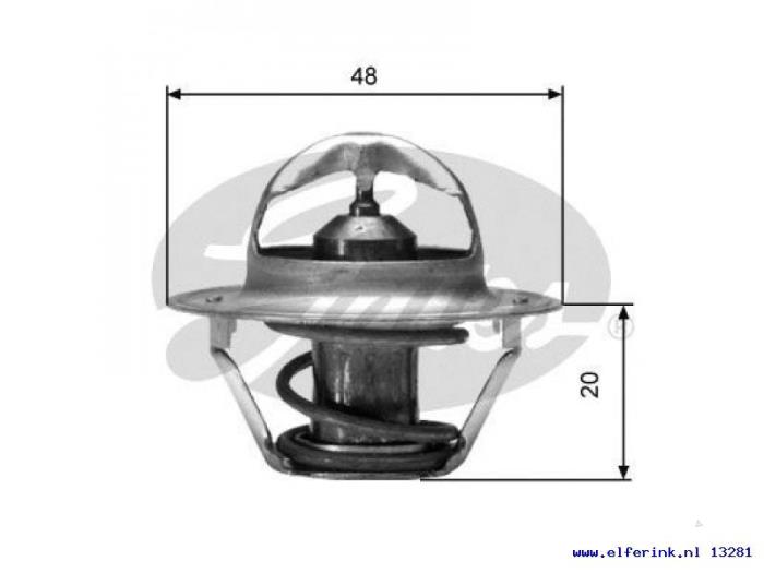 Nowe Termostat Saab 96 Cena € 12,10 Z VAT oferowane przez Auto Demontage Elferink B.V.