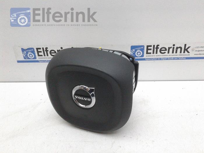 Left airbag (steering wheel) from a Volvo XC90 II 2.0 T8 16V Twin Engine AWD 2016
