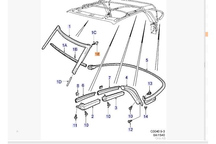 Sonstige van een Saab 9-3 I (YS3D) 2.0 SE Turbo 16V 2002