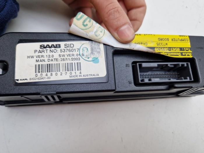 Ordinateur de bord d'un Saab 9-5 (YS3E) 2.2 TiD 16V 2004