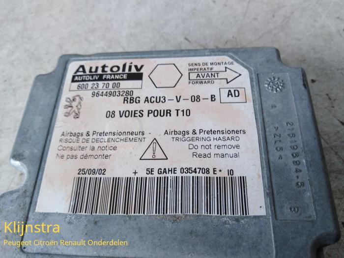 Airbag Module Peugeot 206 6545GL Fa. Klijnstra & Zn. VOF