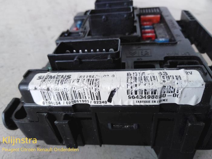 Fuse box Citroen Xsara Picasso 1.6 6500Y1 SIEMENS