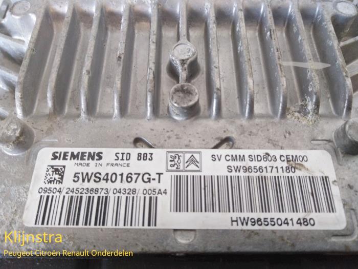 Engine management computer from a Peugeot 407 (6D) 2.0 HDiF 16V 2005