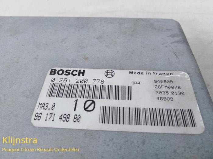 mit MOTORSTEUERGERÄT ECU STEUERGERAT PEUGEOT 106, CITROEN ZX 1.4