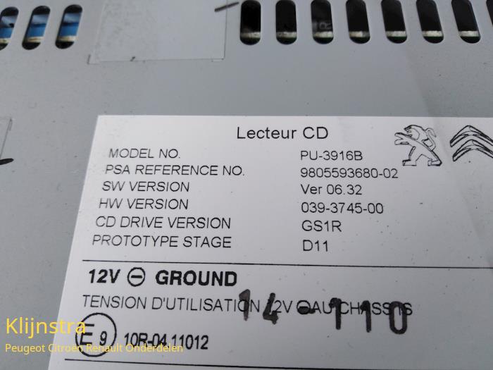 Cambiador de CD de un Peugeot 308 (L3/L8/LB/LH/LP)  2015