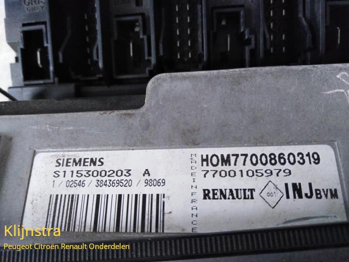 Komputer sterowania silnika z Renault Megane (BA/SA) 1.6 16V 1999