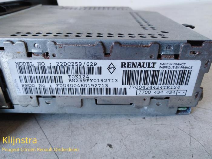 Radio/Kasety z Renault Scénic I (JA) 1.6 16V Bifuel 1999