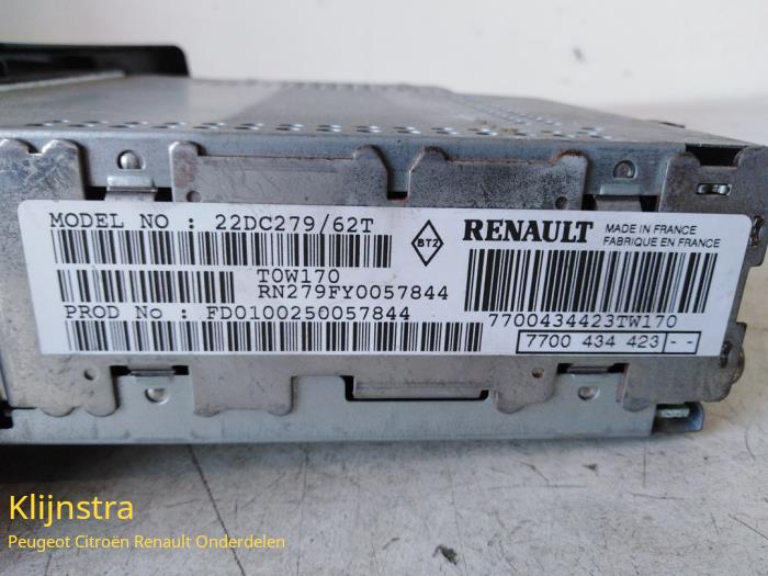 Radio/Lecteur CD d'un Renault Megane (BA/SA) 1.6 16V 2000