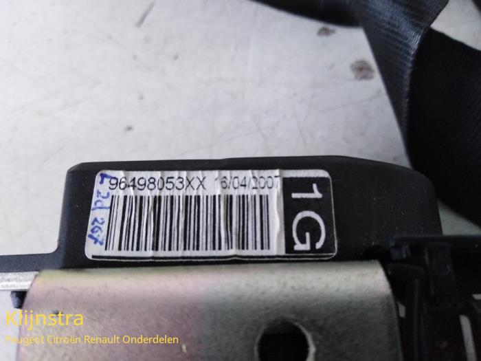 Front seatbelt, left from a Peugeot 207/207+ (WA/WC/WM) 1.6 HDi 16V 2006