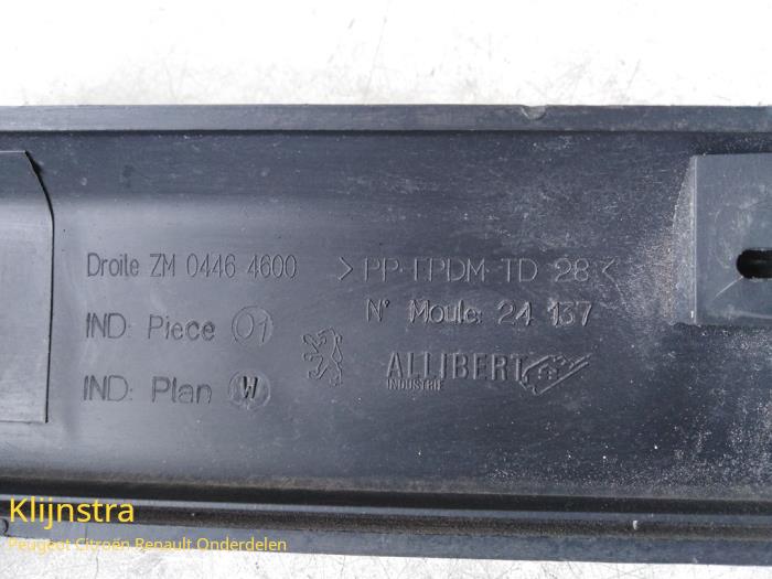 Decorative strip tailgate from a Peugeot 306 (7D) 1.8 16V 1996