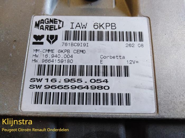 Engine management computer Citroen C5 III Tourer 2.0 16V 966405908001 RFJ