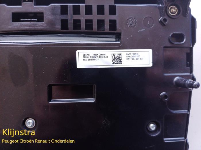 Panneau de commandes chauffage d'un DS DS 4/DS 4 Crossback (NX) 1.6 16V THP 165 2018
