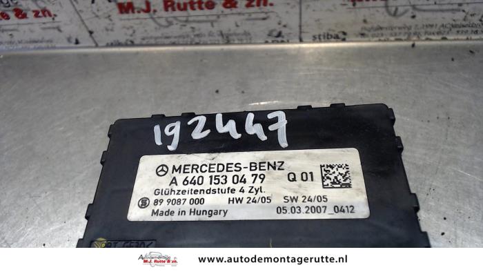 Vorglührelais van een Mercedes-Benz B (W245,242) 2.0 B-200 CDI 16V 2007