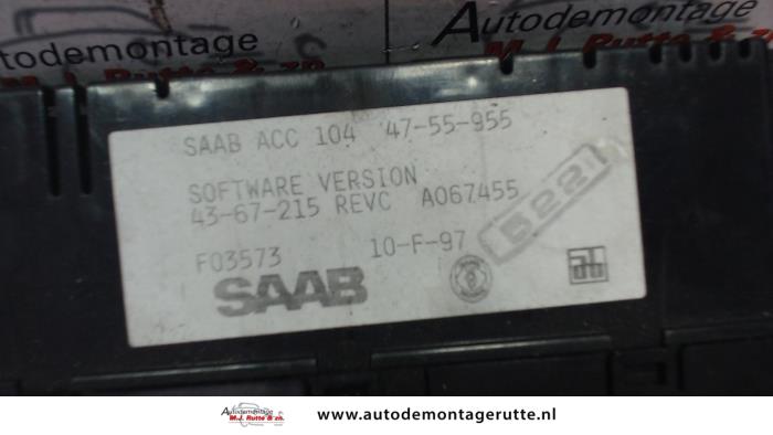 Heater control panel from a Saab 900 1997