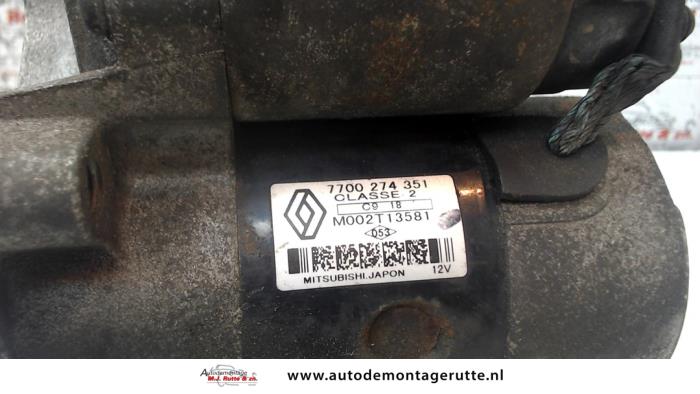 Gebrauchte Anlasser Renault Megane Scénic (JA) 1.4i RL,RN Preis auf Anfrage angeboten von Autodemontage M.J. Rutte B.V.