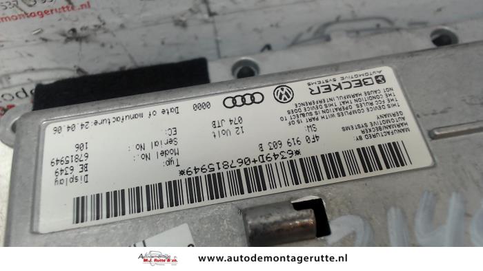 Affichage intérieur d'un Audi A6 Avant Quattro (C6) 3.0 TDI V6 24V 2006