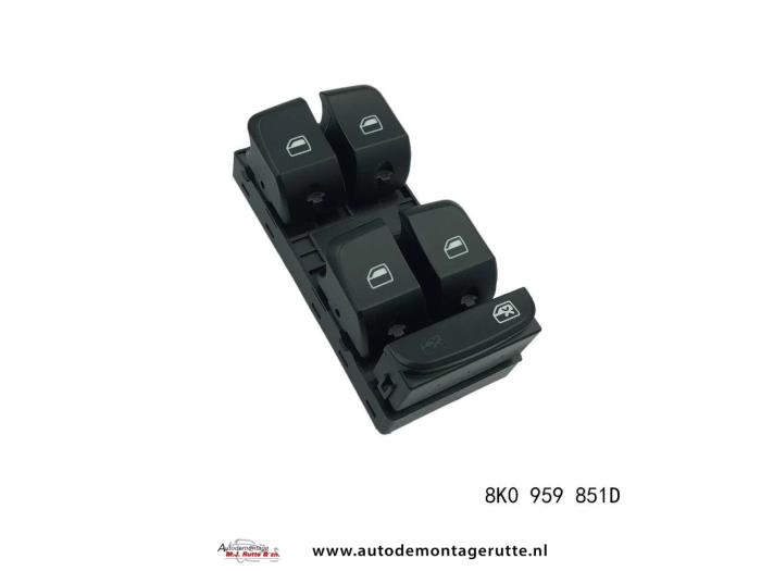 Multi-functional window switch from a Audi A4 2009