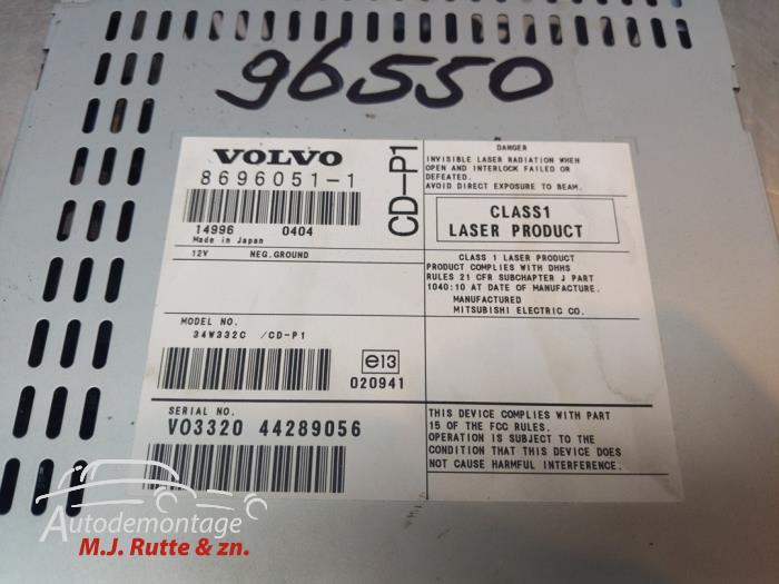 CD player Volvo V50 2.4 20V - 36050166 VOLVO