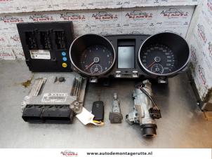 Used Ignition lock + computer Volkswagen Golf VI (5K1) 1.4 TSI 122 16V Price on request offered by Autodemontage M.J. Rutte B.V.