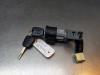 Ignition lock + key from a Peugeot 107, 2005 / 2014 1.0 12V, Hatchback, Petrol, 998cc, 50kW (68pk), FWD, 384F; 1KR, 2005-06 / 2014-05, PMCFA; PMCFB; PNCFA; PNCFB 2008