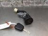 Ignition lock + key from a Peugeot 107, 2005 / 2014 1.0 12V, Hatchback, Petrol, 998cc, 50kW (68pk), FWD, 384F; 1KR, 2005-06 / 2014-05, PMCFA; PMCFB; PNCFA; PNCFB 2010