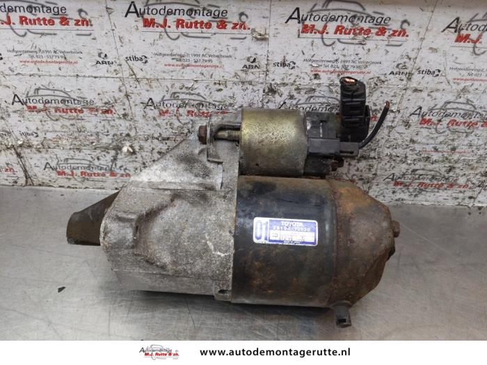 Used Starter Toyota Starlet (EP8/NP8) 1.3 Friend,XLi 12V Price on request offered by Autodemontage M.J. Rutte B.V.