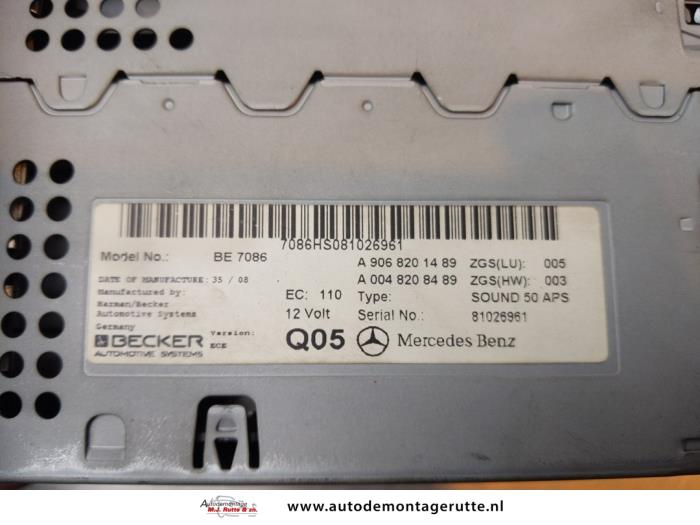 Radio z Mercedes-Benz Sprinter 3,5t (906.73) 315 CDI 16V 2009