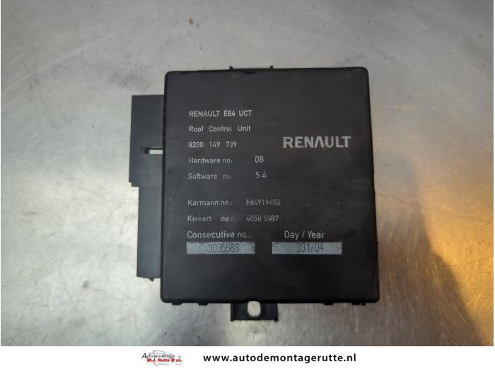 Used Convertible computer Renault Megane II CC (EM) 1.6 16V Price € 50,00 Margin scheme offered by Autodemontage M.J. Rutte B.V.