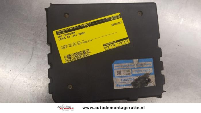 ABS Computer Lexus RX (U3), 2003 / 2008 400h V6 24V VVT-i 4x4, SUV, Electric Petrol, 3.311cc, 200kW (272pk), 4x4, 3MZFE, 2004-09 / 2008-12, MHU38 (Used)