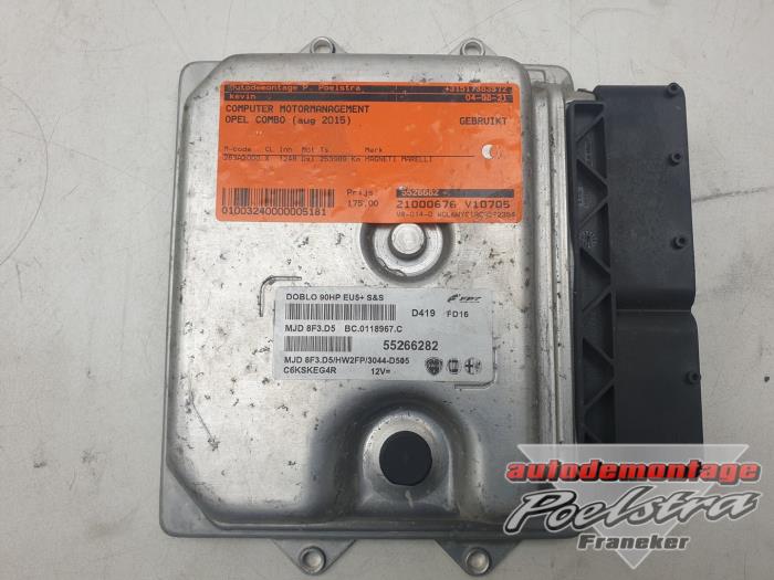Used Engine management computer Opel Combo 1.3 CDTI 16V ecoFlex Price € 99,00 Margin scheme offered by Autodemontage Poelstra B.V.