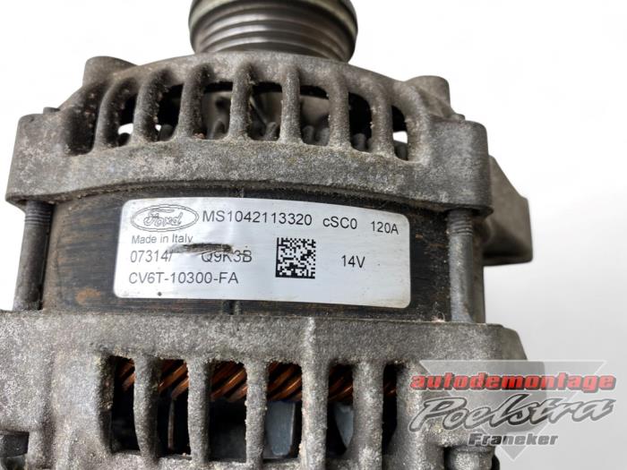 Dynamo van een Ford Fiesta 6 (JA8) 1.0 Ti-VCT 12V 65 2014