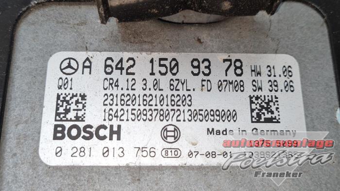Used Engine management computer Mercedes ML II (164/4JG) 3.0 ML-320 CDI 4-Matic V6 24V Price € 250,00 Margin scheme offered by Autodemontage Poelstra B.V.