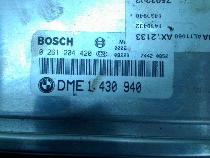 Engine management computer from a BMW 3 serie (E46/4) 316i 2000