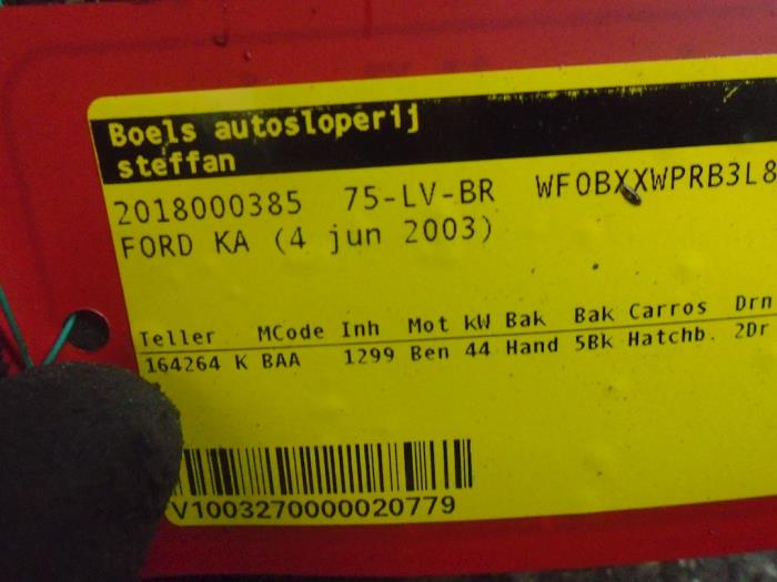 Used Radiator Ford Ka I 1.3i Price € 35,00 Margin scheme offered by Boels Autodemontage